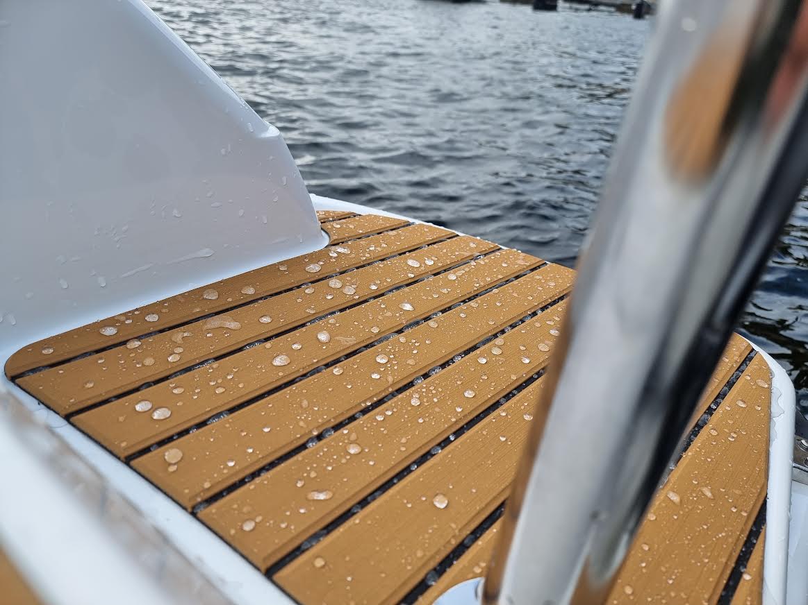 Foamdeckplater helformat - Lysgrå med nater