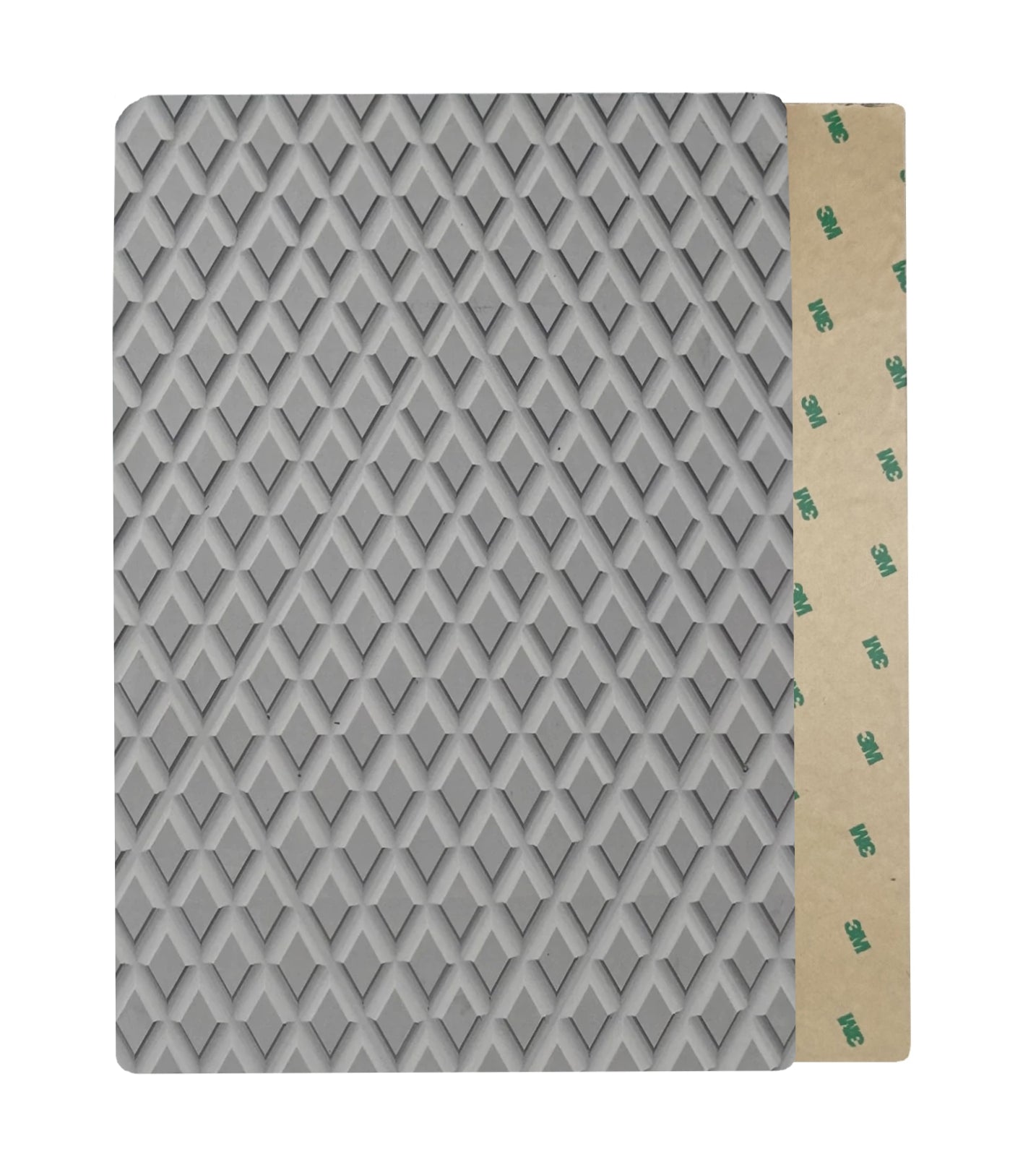 Foamdeckplater helformat - Lysgrå med ruter