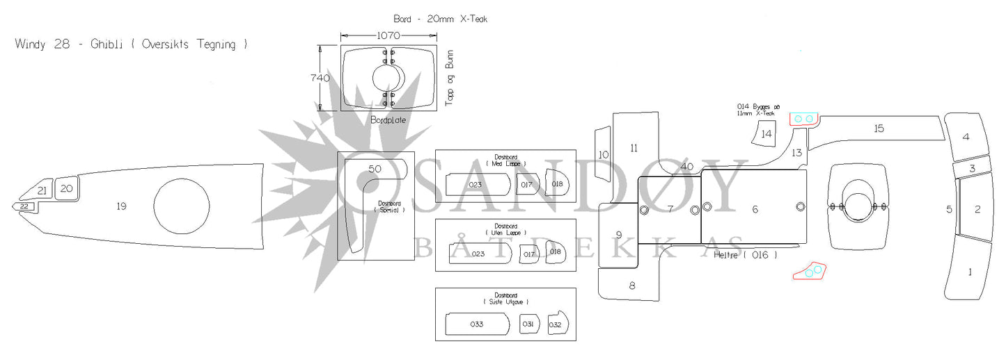 Båtdekk til Windy 28 Ghibli