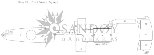 Båtdekk til Windy 29 Coho