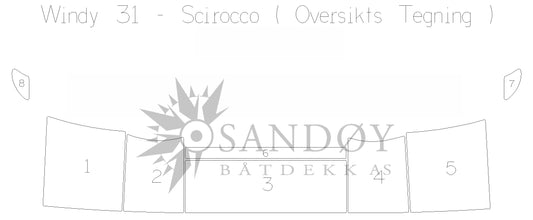 Båtdekk til Windy 31 Scirocco