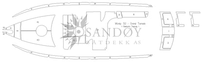 Båtdekk til Windy 32 Grand Tornado