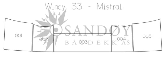 Båtdekk til Windy 33 Mistral