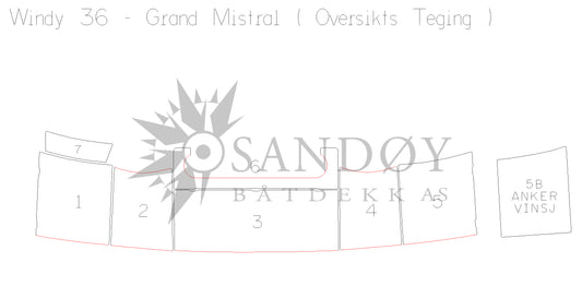 Båtdekk til Windy 36 Grand Mistral