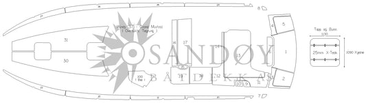 Båtdekk til Windy 37 Grand Mistral