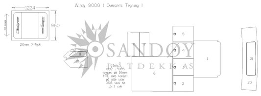 Båtdekk til Windy 9000